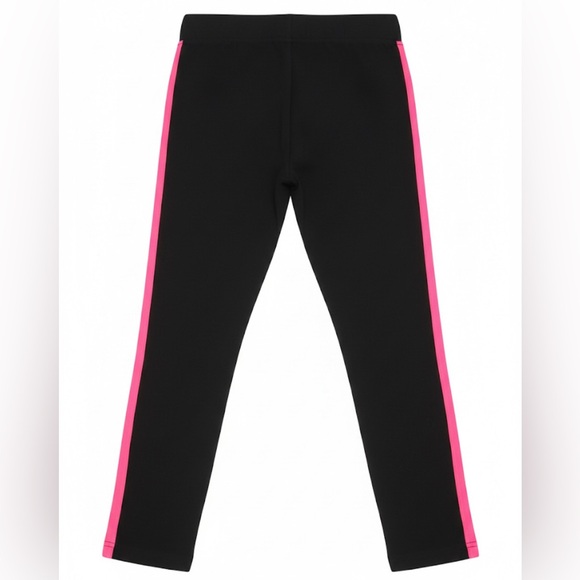 Pink Victoria's Secret Yoga Black Leggings with Pink Trim M - Picture 2 of 11